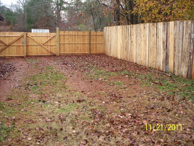 clean slate for landscaping and parking area!