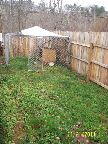 separate fenced area for pets or garden!