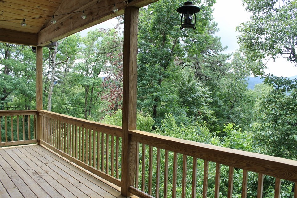 year round view from covered deck